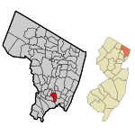 Bergen County New Jersey Incorporated and Unincorporated areas Little Ferry Highlighted